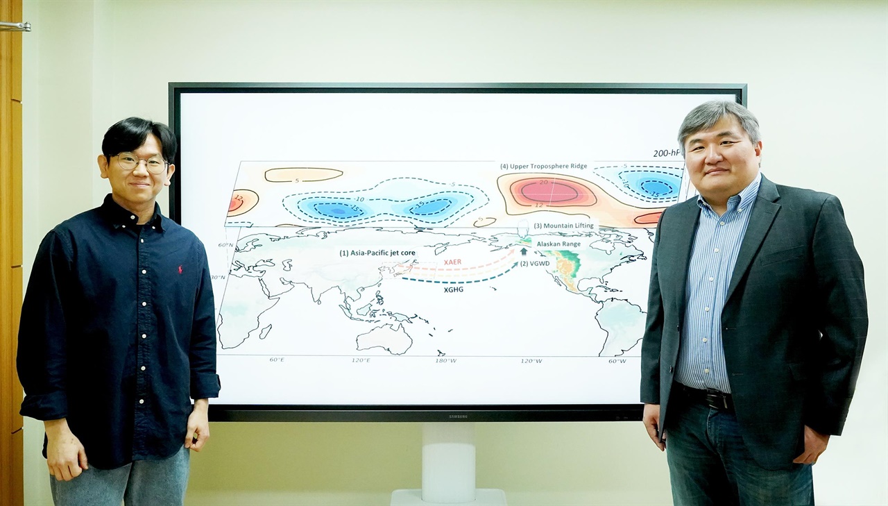 [윤진호 교수] 윤진호 교수 공동연구팀, 한-미 공동연구 이끌어 겨울철 북반구 이상기후 현상의 발생 요인 규명