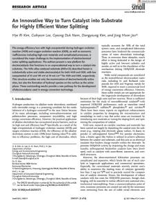 An innovative way to turn catalyst into substrate for highly efficient water splitting