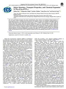 Defect Structure, Transport Properties, and Chemical Expansion in Ba0.95La0.05FeO3-δ