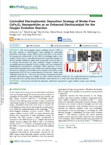 Controlled electrophoretic deposition strategy of binder-free CoFe2O4 nanoparticles as an enhanced electrocatalyst for oxygen evolution reaction