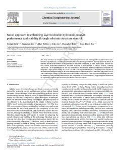 Novel Approach to Enhancing Layered Double Hydroxide Catalyst Performance and Stability through Substrate Structure Control