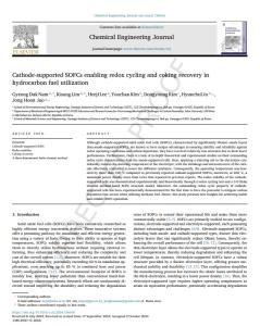 High-performance Cathode-Supported SOFCs Enabling Redox Cycling and Coking Recovery in Hydrocarbon Fuel Utilization