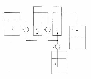Biofuel biological method for removing heavy metals from wastewater using a packed bed reactor containing organic carriers